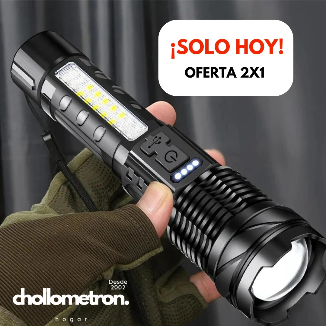 Linterna MaxBeam™ (Linterna Táctica de Alto Rendimiento) OFERTA 1 MaxBeam + 🎁